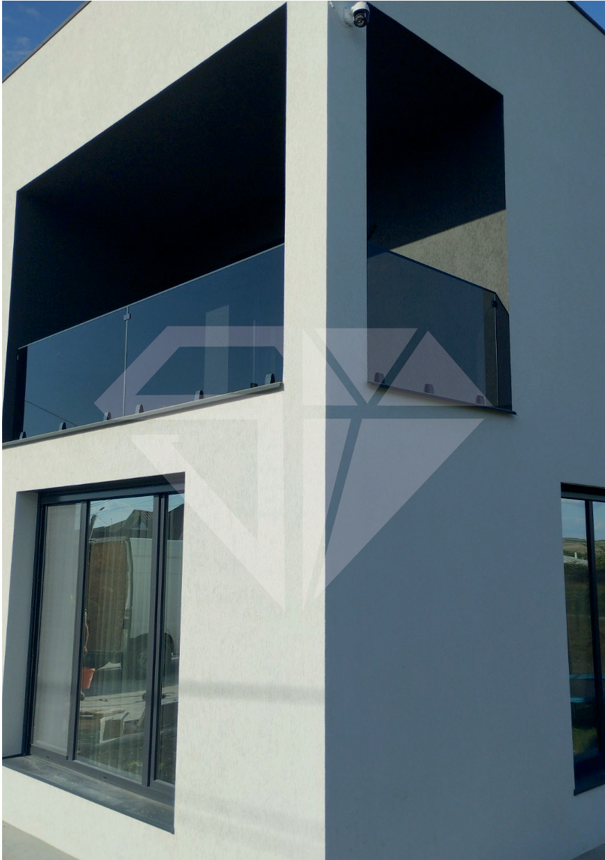 Balustradă — Model 9 — Balustrade la comandă, Sticlă & Piatră