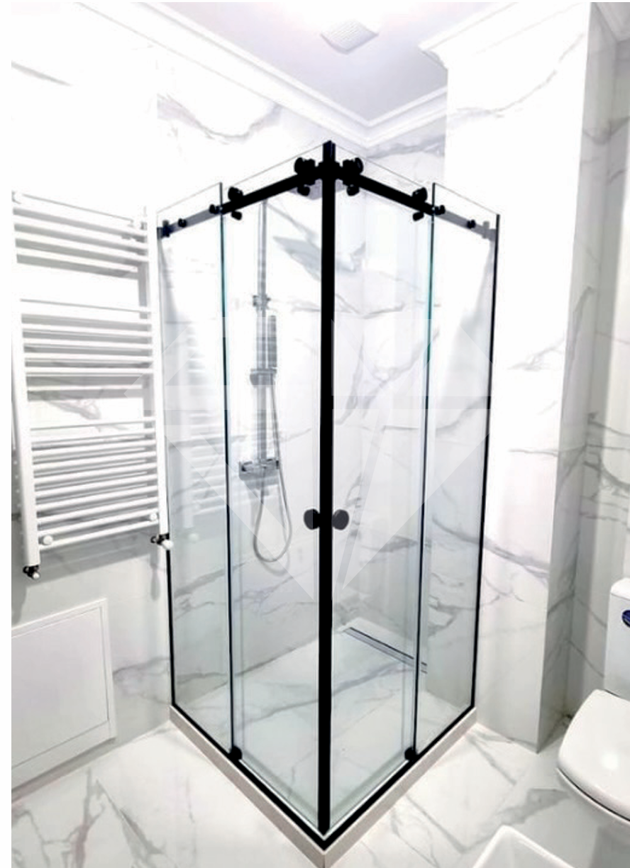 Cabină de duș — Model 9 — Dușuri la comandă, Sticlă & Piatră