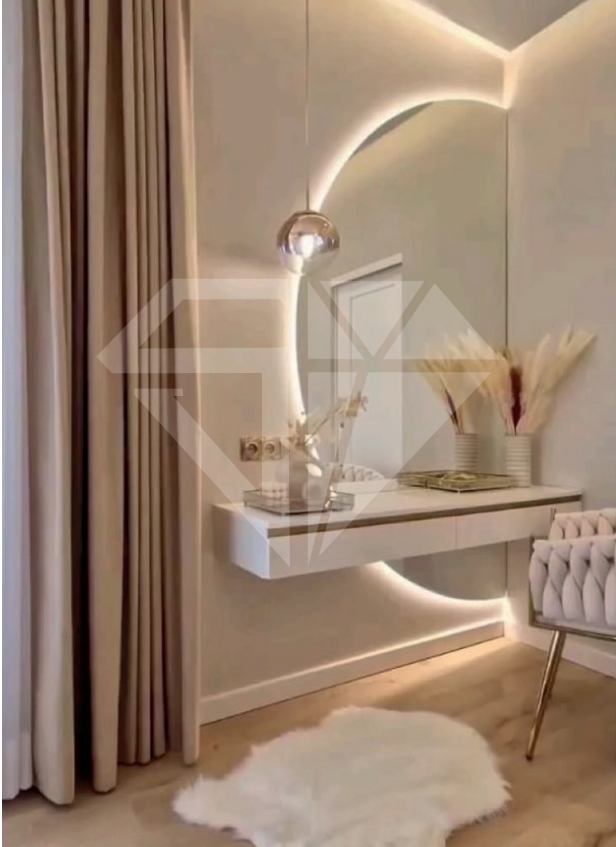 Oglindă cu led — Model 6 — Oglinzi interioare LED la comandă, Sticlă & Piatră